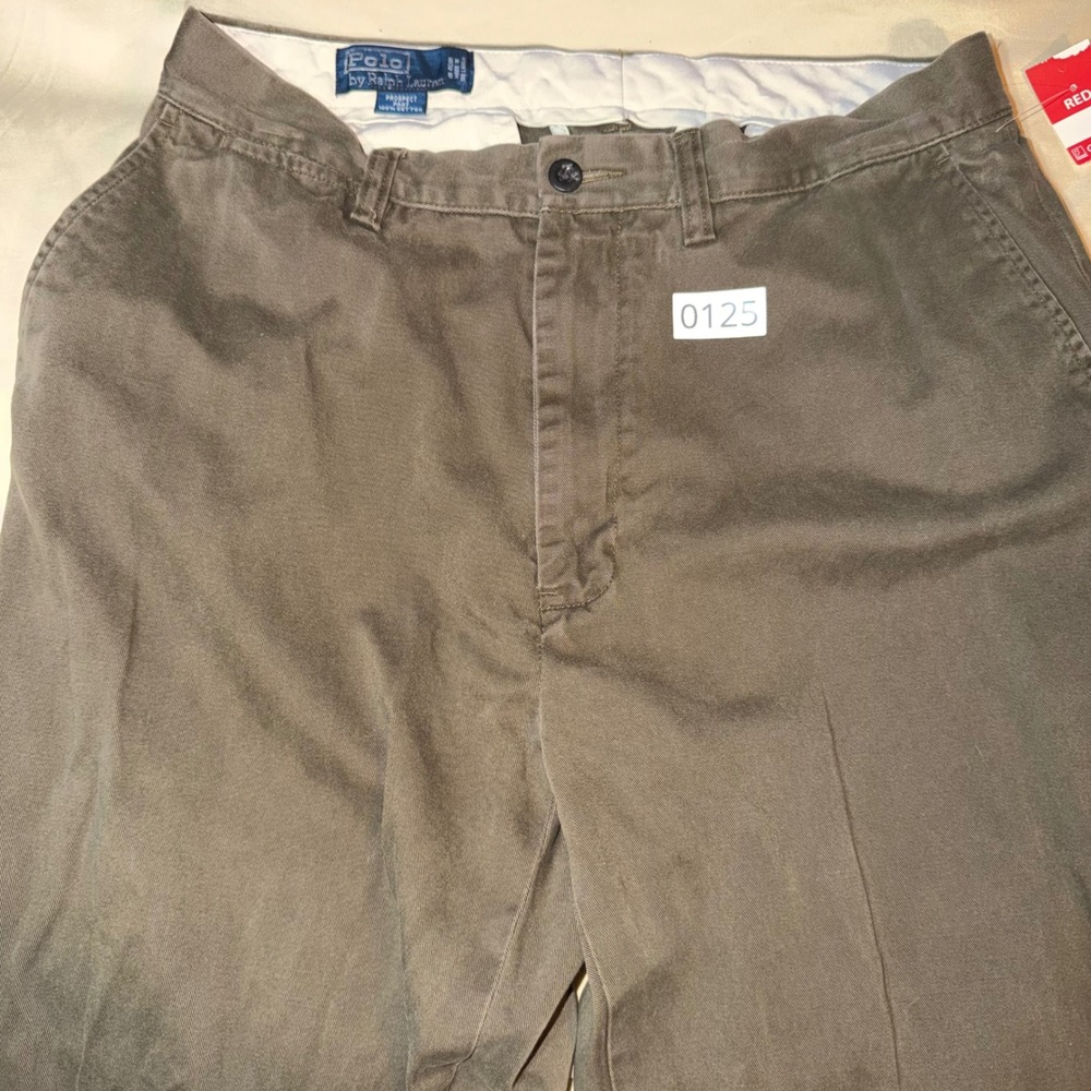 Polo Ralph Mens 32/30 Lauren Prospect Pant Cotton Twill Chino Straight Leg